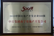 A4、2013中國(guó)房地產(chǎn)開(kāi)發(fā)企業(yè)500強(qiáng)